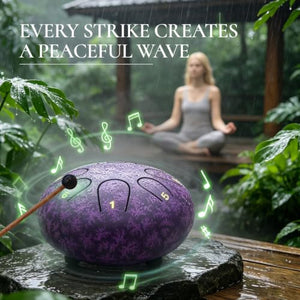 FQMQIVY 8-Note Steel Tongue Drum for Sound Healing