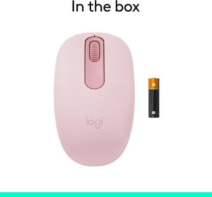 Logitech 910-007439 M196 Rose Bluetooth Wireless Mouse