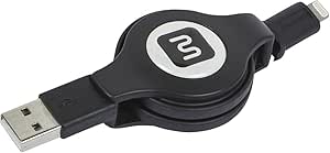 Monoprice 110919 Lightning to USB Cable - Retractable, MFi Certified