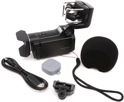Zoom Q8 Handy Video Recorder Stereo Mics 4-Track Audio Recording