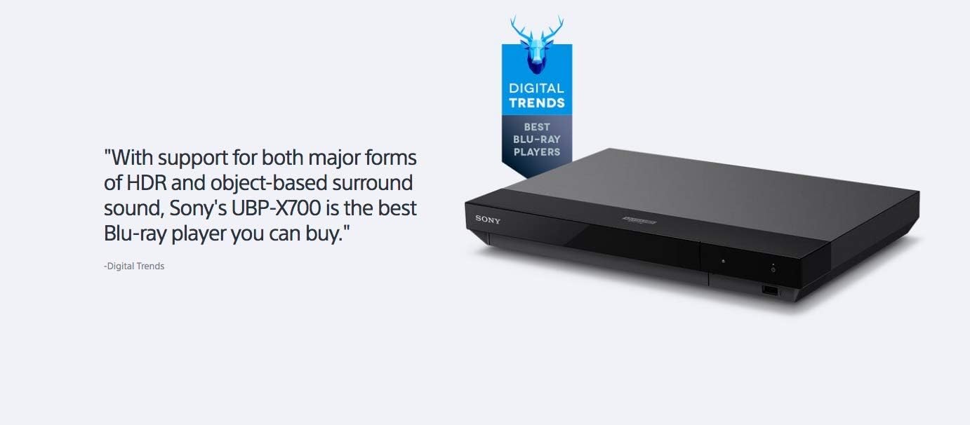 Sony UBPX700 4K Ultra HD Blu-Ray Player