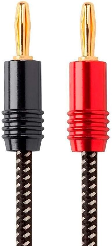 Monoprice 115519 Premium Braided Speaker Wire with Banana Plugs — main product image