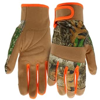 Boss BRE52191-YL Youth Realtree Safety Gloves High Visibility — main product image