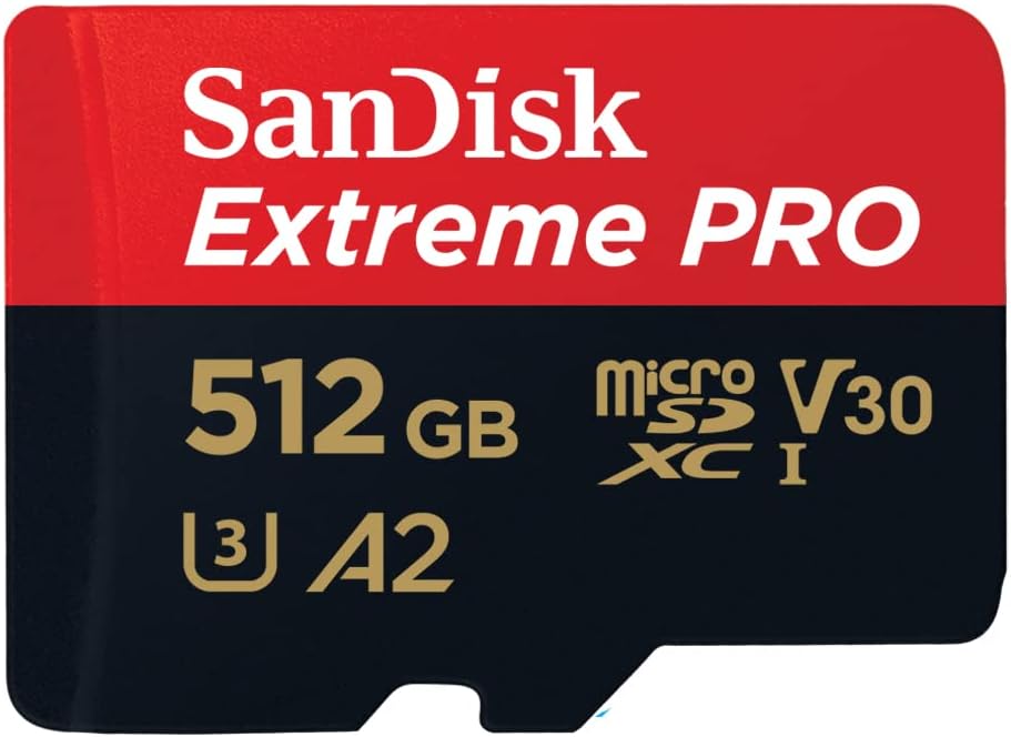 SanDisk SDSQXCD-512G-GN6MA 512GB Extreme PRO microSDXC