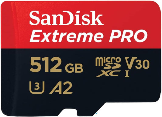SanDisk SDSQXCD-512G-GN6MA 512GB Extreme PRO microSDXC