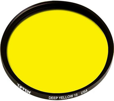 Tiffen 49DY15 - 49mm #15 Deep Yellow - Filter for Black and White Photography