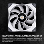 Thermaltake ToughFan 12 White - PWM Case Fan