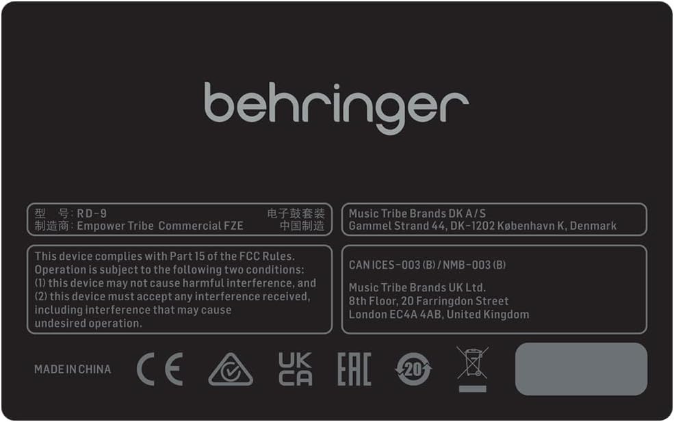 Behringer RD-9 Rhythm Designer Analog Drum Machine