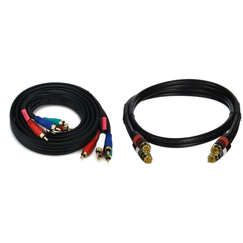 Monoprice 100320 Component Video/Audio Cable - 6ft, RCA Coaxial — main product image