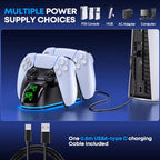 OIVO PS5 Dual Controller Charging Station with RGB Lighting