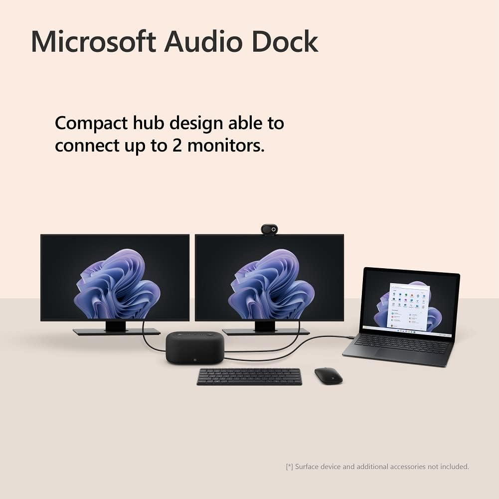 Microsoft IVF-00001 Audio Dock Speakerphone USB-C Hub