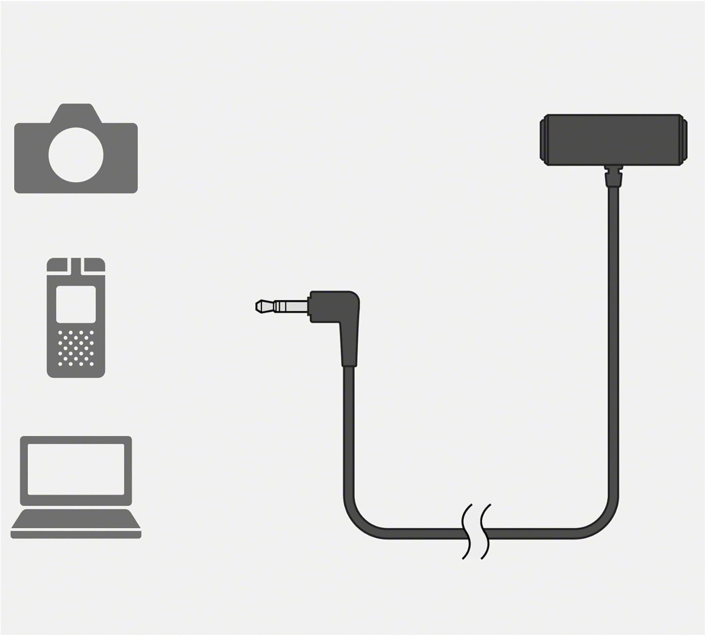 Sony ECMLV1 Compact Stereo Lavalier Microphone
