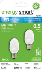 GE 78953 Energy Smart: 0.5W LED Nightlight Bulbs