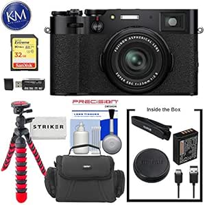 K&M Fujifilm X100V Digital Camera Bundle - Black