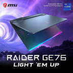 MSI Raider GE76: i9-12900H, RTX 3060, 64GB, 2TB SSD, 17.3