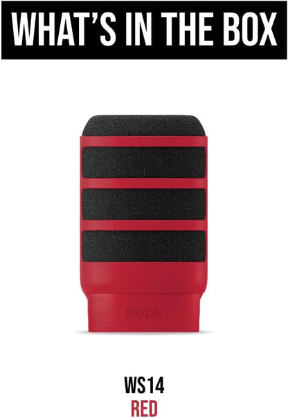 Rode WS14-R Red Premium PodMic Pop Filter