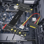 JIAPIKA NVMe-to-PCIe Ribbon Extension Adapter Assembly