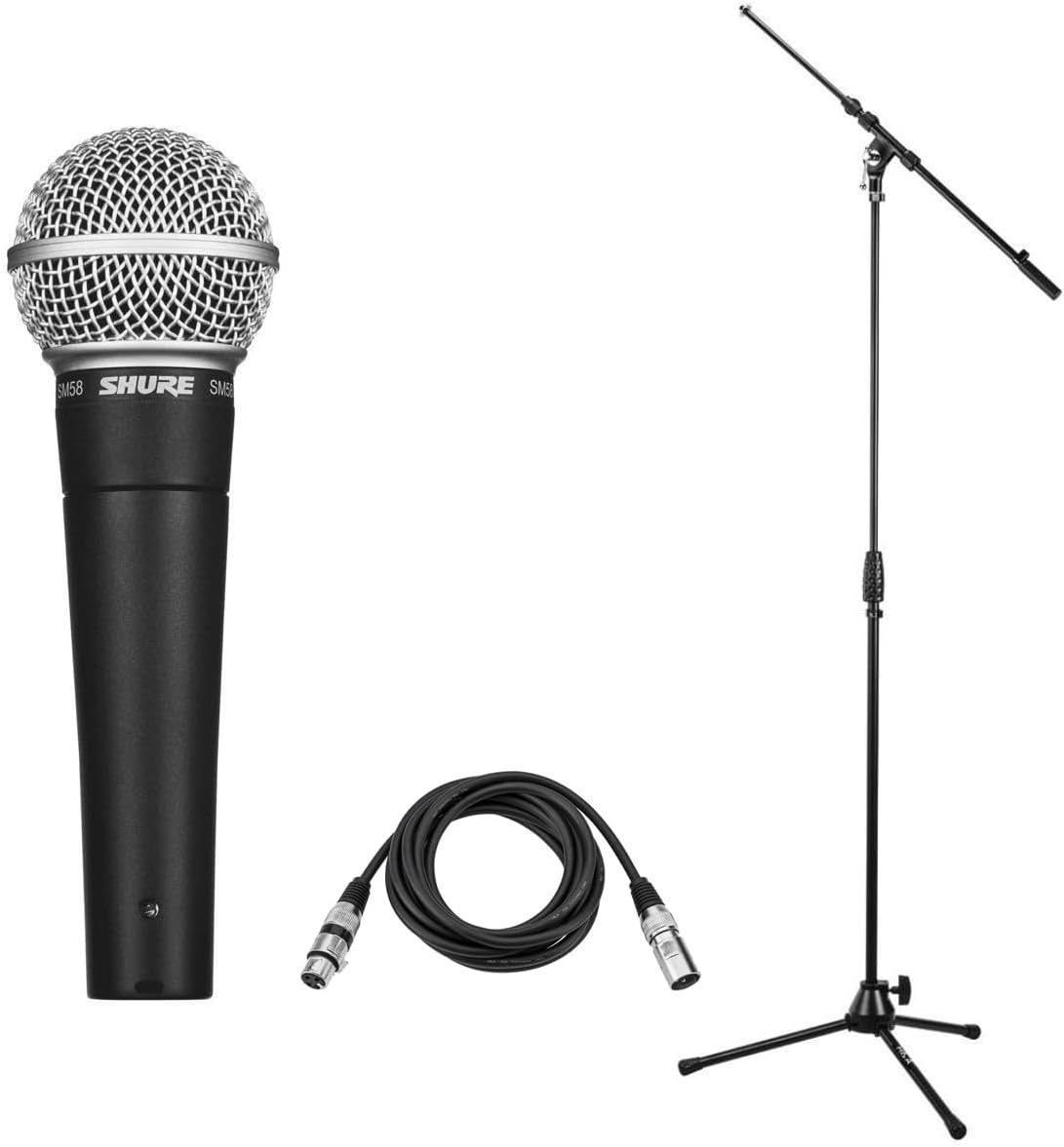 Shure SM58-LC Cardioid Dynamic Vocal Microphone Bundle