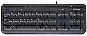 Microsoft ANB-00012 Wired Keyboard - Black - USB