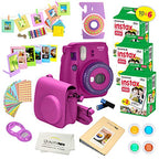 Fujifilm Instax Mini 9 Cobalt Blue Instant Camera Bundle