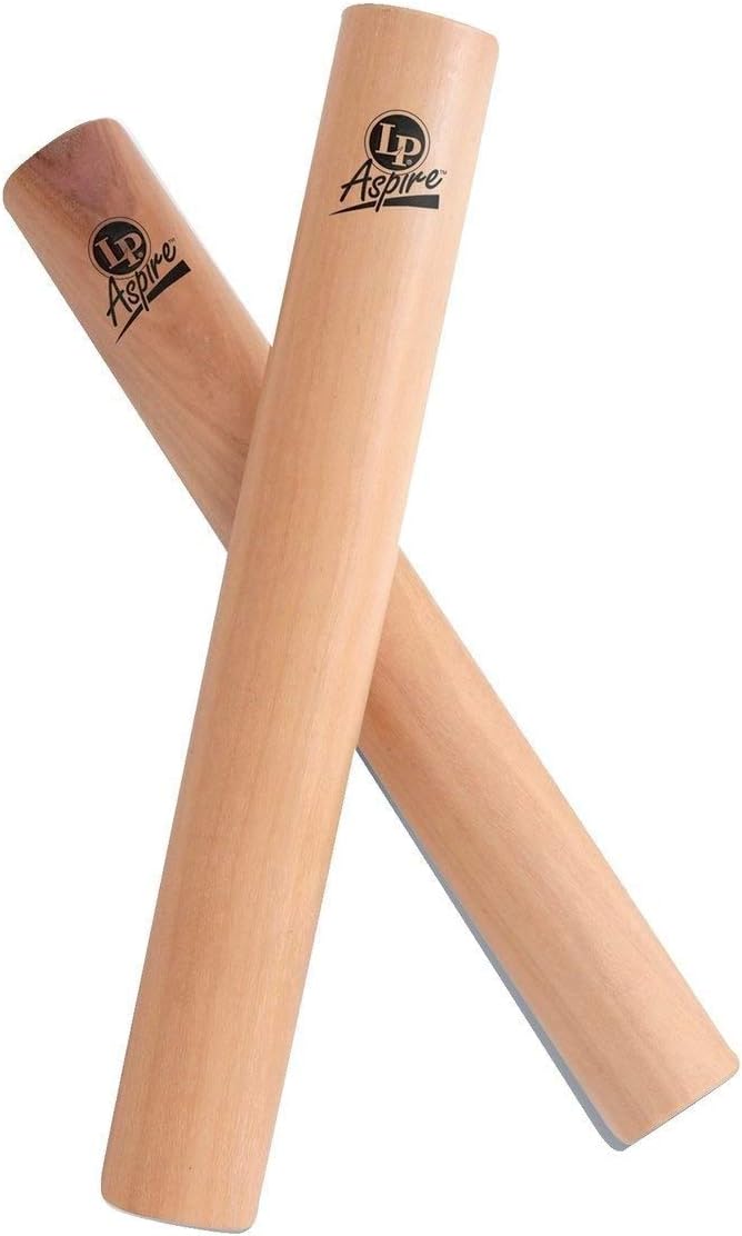 Latin Percussion LPA165 White Wood Clave Percussion