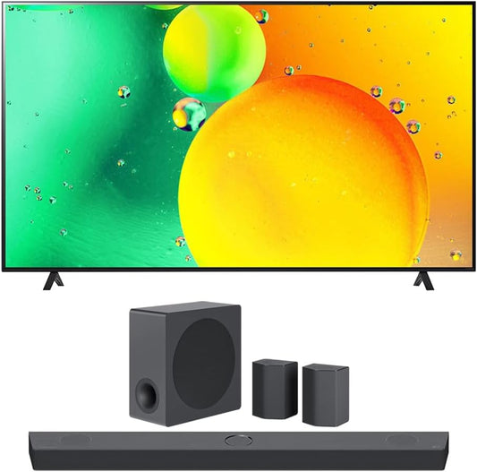 LG E95LG55NANO75UQA 55" 4K NanoCell TV + Soundbar Bundle 2022