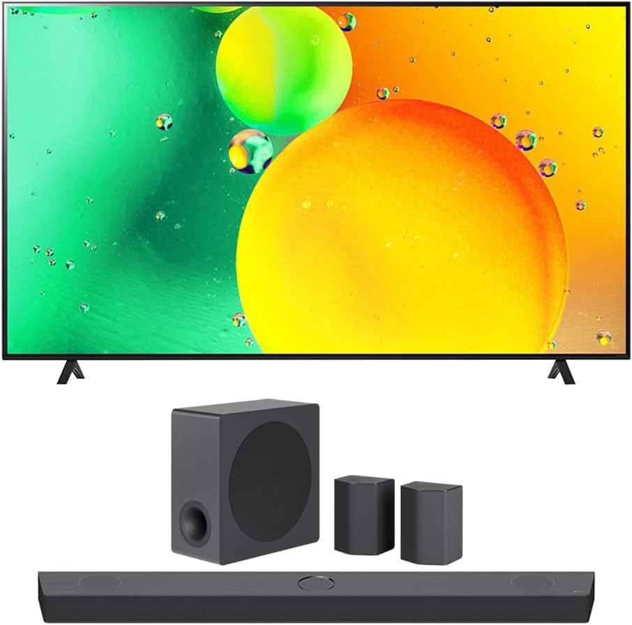 LG E95LG43NANO75UQA 43" 4K TV Soundbar Bundle