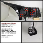 Spyder PRO-YD-CCRZ11-DRL-BK Chevy Cruze LED Halo Headlights
