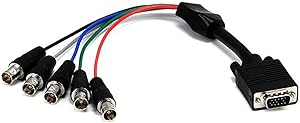 Monoprice 106628 Video Cable HD15 Male to BNC Female