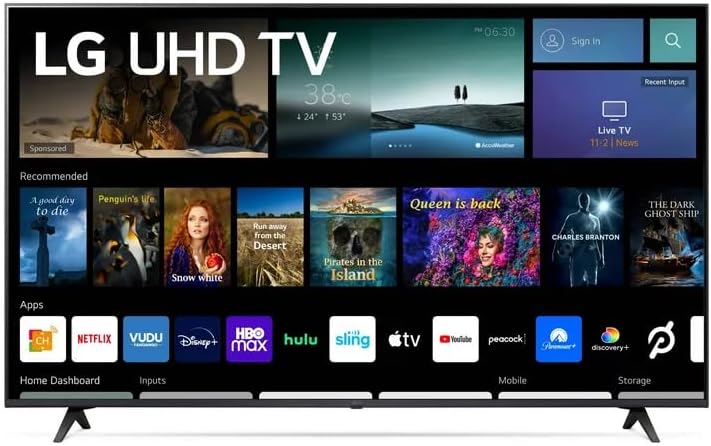 LG 2018 50UQ7070Z 50-Inch 4K UHD Smart LED TV Renewed