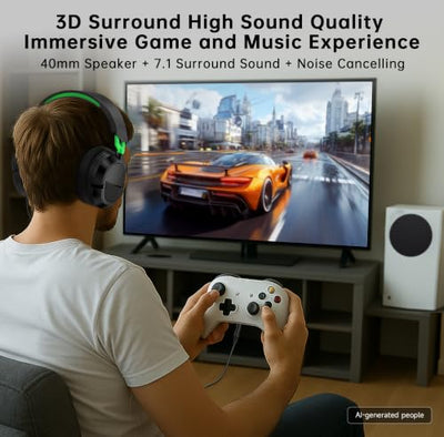 AOC Wired Gaming Headset for Xbox, PS5, and PC