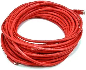 Monoprice 2325 CAT 6 500MHz UTP 50FT Cable Red