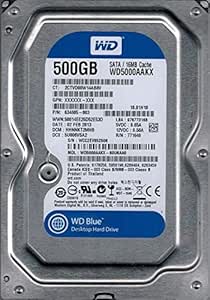Western Digital WD5000AAKX 500GB SATA HDD — main product image