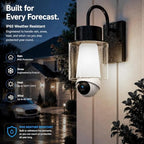 JCMNETE 2K Pan-Tilt Light Bulb Security Camera