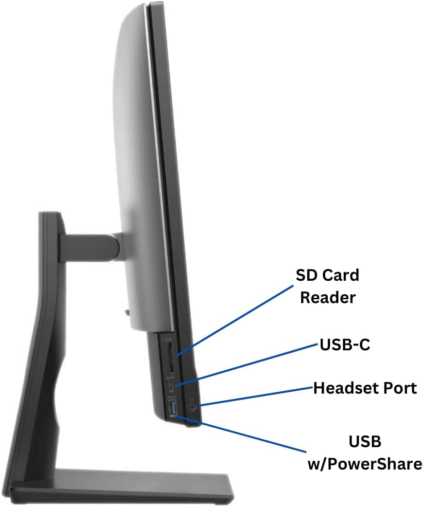 Dell 7470 OptiPlex 23.8" FHD All-in-One Desktop (Renewed)