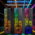 AXOII Renewed RGB Gaming Desktop PC and Monitor Bundle