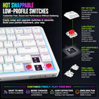 NSYCA Air75 Low-Profile Wireless Mechanical Keyboard