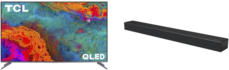 TCL 50S535 50-Inch 5-Series 4K UHD QLED Roku TV with Soundbar