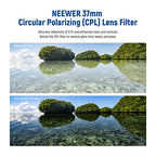 Neewer 10100381 37mm CPL Polarizer Filter Nano Coated