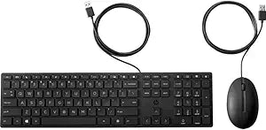 HP 9SR36AA#ABA Wired 320MK Keyboard and Mouse Combo — main product image