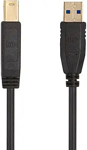 Monoprice USB 3.0 Type-A to Type-B Cable - Printer Scanner Cord
