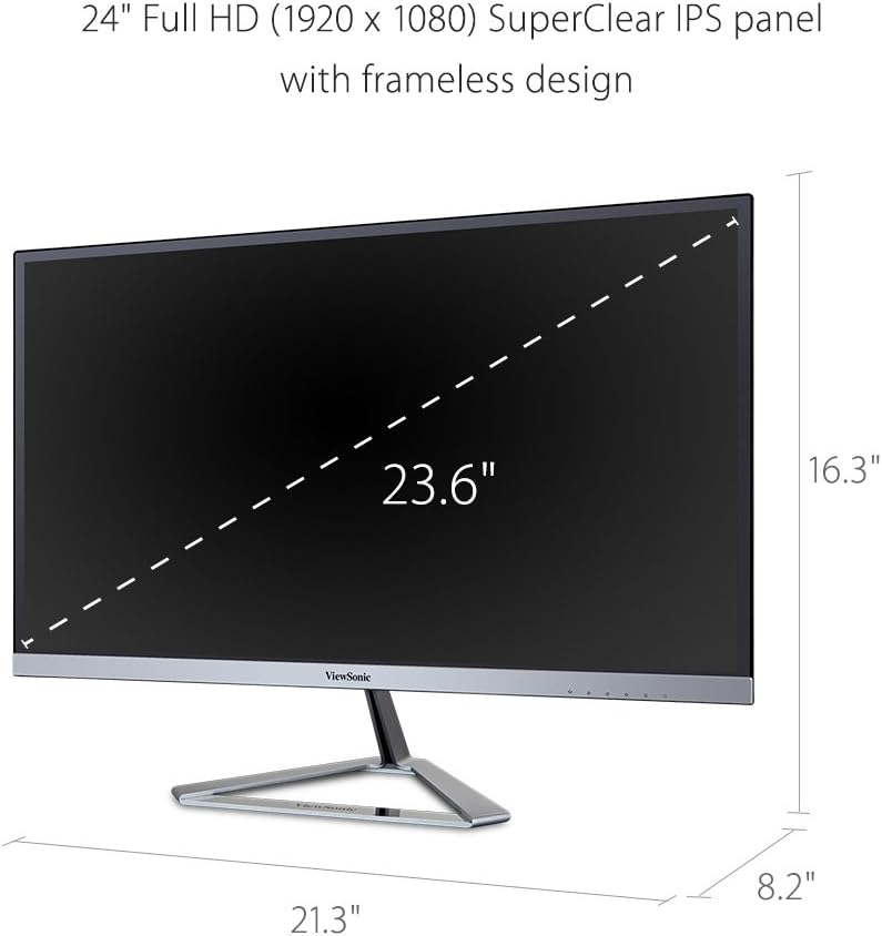 ViewSonic VX2476-SMHD 24" 1080p IPS Monitor