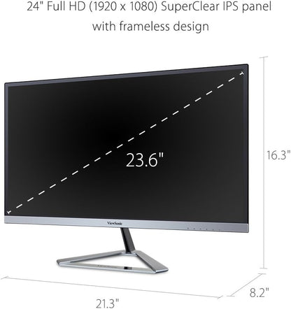 ViewSonic VX2476-SMHD 24" 1080p IPS Monitor