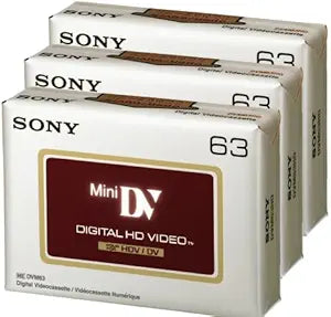 Sony 3DVM63HDR HD DVC 63 Minute Videocassette 3-Pack