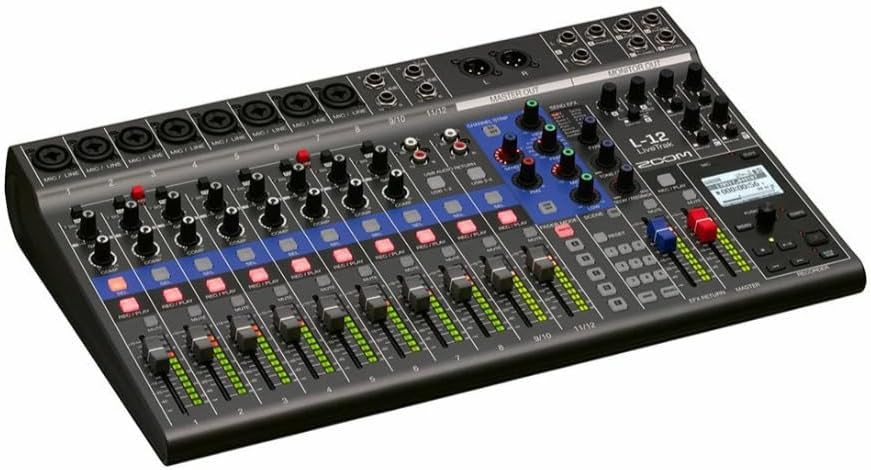 Zoom LiveTrak L-12 12-Channel Digital Mixer Recorder Bundle