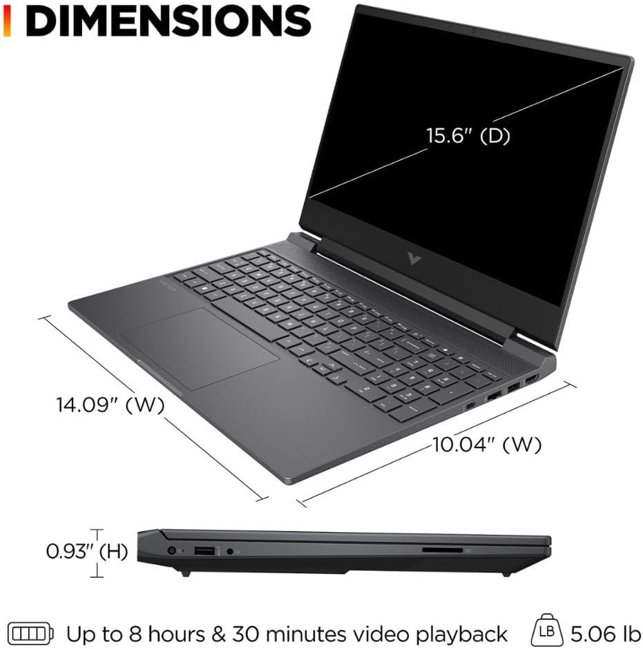 HP TPN-Q279_598U1AV Victus 15.6" Gaming Laptop Ryzen 5