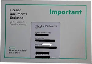 HP BD535A VMw vCntr SRM Ent 25VM 5yr SW — main product image
