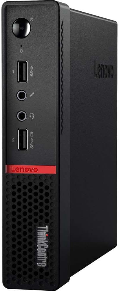 Lenovo ThinkCentre M715q Tiny Desktop PC with 23.8" FHD Monitor (Renewed)