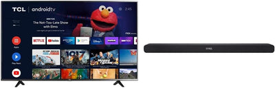 TCL 4 Series 50S434 50" 4K UHD Smart TV Soundbar Bundle