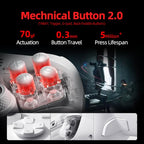 BEITONG KP20D White Wireless Gaming Controller with TMR Sticks